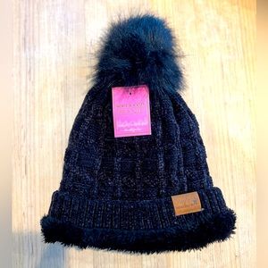Simply southern black beanie hat OS